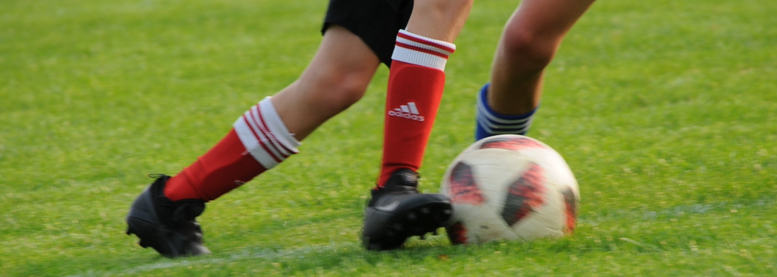soccer feet in action